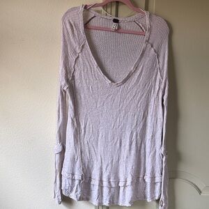 We The Free Light Ivory Long Sleeve Top